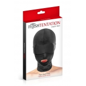 Сплошная маска на голову с прорезью для рта - Fetish Tentation - купить с доставкой в Новокуйбышевске