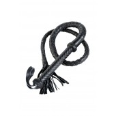 Длинный кожаный кнут с хлопушками на конце - ToyFa - купить с доставкой в Новокуйбышевске