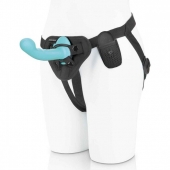 Голубая изогнутая насадка 6in Remote Control Ripple P-Spot G-Spot на черных трусиках - 16 см. - Pegasus - купить с доставкой в Новокуйбышевске