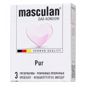 Супертонкие презервативы Masculan Pur - 3 шт. - Masculan - купить с доставкой в Новокуйбышевске
