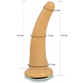 Телесная гладкая насадка Harness - 13,3 см. - LOVETOY (А-Полимер) - купить с доставкой в Новокуйбышевске