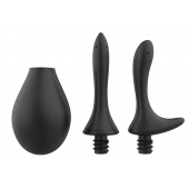 Черный анальный душ Nexus Anal Douche Set с 2 сменными насадками - Nexus Range - купить с доставкой в Новокуйбышевске