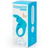 Голубое эрекционное виброкольцо Happy Rabbit Rechargeable Rabbit Cock Ring - Happy Rabbit - в Новокуйбышевске купить с доставкой