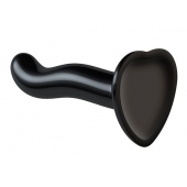 Черный фаллоимитатор-насадка Strap-On-Me P G spot Dildo size S - 16,4 см. - Strap-on-me - купить с доставкой в Новокуйбышевске