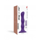 Фиолетовая насадка Strap-On-Me Dildo Geisha Balls size XL - Strap-on-me - купить с доставкой в Новокуйбышевске