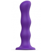 Фиолетовая насадка Strap-On-Me Dildo Geisha Balls size XL - Strap-on-me - купить с доставкой в Новокуйбышевске