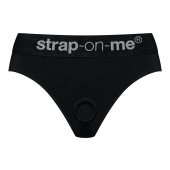 Черные трусики для насадок Heroine Lingerie Harness - size S - Strap-on-me - купить с доставкой в Новокуйбышевске