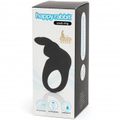 Черное эрекционное виброкольцо Happy Rabbit Rechargeable Rabbit Cock Ring - Happy Rabbit - в Новокуйбышевске купить с доставкой