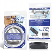Кольцо на пенис из искусственной кожи на липучке VELCRO COCK RING - 5 см. - BlueLine - в Новокуйбышевске купить с доставкой