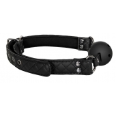 Черный кляп-шарик BALL GAG DIAMOND - Dream Toys - купить с доставкой в Новокуйбышевске