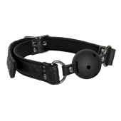 Черный кляп-шарик BALL GAG DIAMOND - Dream Toys - купить с доставкой в Новокуйбышевске