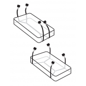 Фиксаторы для кровати WRAPAROUND MATTRESS RESTRAIN - Pipedream - купить с доставкой в Новокуйбышевске