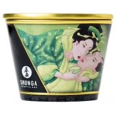 Массажная свеча Exotic Green Tea с ароматом зелёного чая - 170 мл. - Shunga - купить с доставкой в Новокуйбышевске