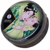 Массажная свеча Exotic Green Tea с ароматом зелёного чая - 30 мл. - Shunga - купить с доставкой в Новокуйбышевске