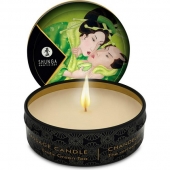 Массажная свеча Exotic Green Tea с ароматом зелёного чая - 30 мл. - Shunga - купить с доставкой в Новокуйбышевске