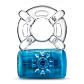 Синее эрекционное виброкольцо Pleaser Rechargeable C-Ring - Blush Novelties - в Новокуйбышевске купить с доставкой