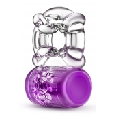 Фиолетовое эрекционное виброкольцо Pleaser Rechargeable C-Ring - Blush Novelties - в Новокуйбышевске купить с доставкой