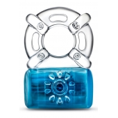 Синее эрекционное виброкольцо One Night Stand Vibrating C-Ring - Blush Novelties - в Новокуйбышевске купить с доставкой