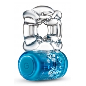 Синее эрекционное виброкольцо One Night Stand Vibrating C-Ring - Blush Novelties - в Новокуйбышевске купить с доставкой