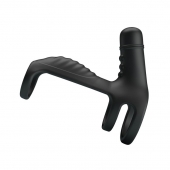 Черная вибронасадка на пенис Vibrating Penis Sling - Baile - в Новокуйбышевске купить с доставкой