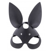 Черная гладкая маска  Зайка  с длинными ушками - Crazy Handmade - купить с доставкой в Новокуйбышевске
