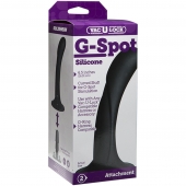 Черная изогнутая насадка Vac-U-Lock G-Spot - 16,5 см. - Doc Johnson - купить с доставкой в Новокуйбышевске