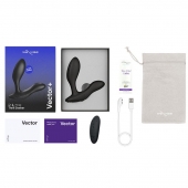 Черный анальный вибратор We-Vibe Vector+ - We-vibe - в Новокуйбышевске купить с доставкой