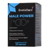 Капсулы для мужчин Erotichard male power - 20 капсул (0,370 гр.) - Erotic Hard - купить с доставкой в Новокуйбышевске