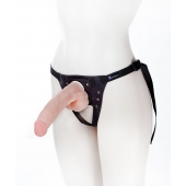 Реалистичный фаллос на поясе Harness - 20,5 см. - LOVETOY (А-Полимер) - купить с доставкой в Новокуйбышевске