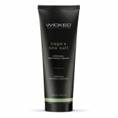 Массажный легкий крем WICKED Sage plus Sea Salt - 120 мл. - Wicked - купить с доставкой в Новокуйбышевске