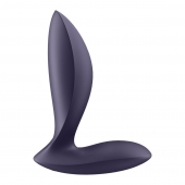 Фиолетовый анальный вибростимулятор Power Plug - Satisfyer - в Новокуйбышевске купить с доставкой