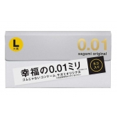 Презервативы Sagami Original 0.02 L-size увеличенного размера - 5 шт. - Sagami - купить с доставкой в Новокуйбышевске