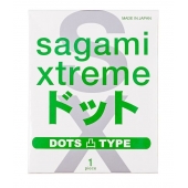 Презерватив Sagami Xtreme Type-E с точками - 1 шт. - Sagami - купить с доставкой в Новокуйбышевске