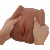 Мастурбатор Black Beauty - вагина и анус - S-HANDE - в Новокуйбышевске купить с доставкой