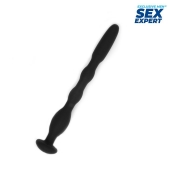 Черный силиконовый уретральный стимулятор - 10 см. - Sex Expert - купить с доставкой в Новокуйбышевске