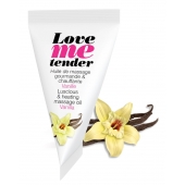 Съедобное согревающее массажное масло Love Me Tender Vanilla с ароматом ванили - 10 мл. - Love to Love - купить с доставкой в Новокуйбышевске
