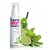 Съедобное согревающее массажное масло Love Me Tender Mojito с ароматом мохито - 100 мл. - Love to Love - купить с доставкой в Новокуйбышевске
