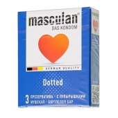 Презервативы с пупырышками Masculan Dotted - 3 шт. - Masculan - купить с доставкой в Новокуйбышевске