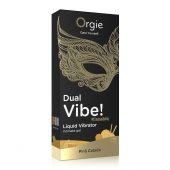 Съедобный гель Dual Vibe Pina Colada с эффектом вибрации и вкусом коктейля пина колада - 15 мл. - ORGIE - купить с доставкой в Новокуйбышевске
