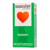 Презервативы анатомической формы Masculan Anatomic - 10 шт. - Masculan - купить с доставкой в Новокуйбышевске