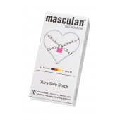 Ультрапрочные презервативы Masculan Ultra Safe Black - 10 шт. - Masculan - купить с доставкой в Новокуйбышевске