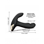 Черный вибромассажер простаты Multi P-Joy с 3 моторами - Dorcel - в Новокуйбышевске купить с доставкой