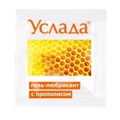 Гель-лубрикант «Услада с прополисом» - 3 гр. - Биоритм - купить с доставкой в Новокуйбышевске