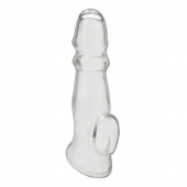 Прозрачная насадка для пениса Girthy Penis Enhancing Sleeve Extension - 17,1 см. - BlueLine - в Новокуйбышевске купить с доставкой
