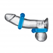 Комплект из двух колец для пениса 2-Pack Ultra-Stretch Stamina Endurance Ring - BlueLine - в Новокуйбышевске купить с доставкой