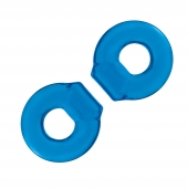 Комплект из двух колец для пениса 2-Pack Ultra-Stretch Stamina Endurance Ring - BlueLine - в Новокуйбышевске купить с доставкой