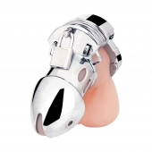 Клетка на пенис из металла Obedience Cock Cage - BlueLine - купить с доставкой в Новокуйбышевске