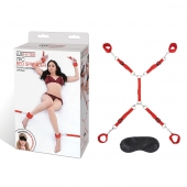 Красная фиксация на матрас Classic Bedspreader - Lux Fetish - купить с доставкой в Новокуйбышевске