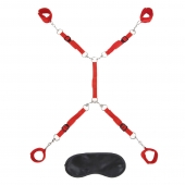 Красная фиксация на матрас Classic Bedspreader - Lux Fetish - купить с доставкой в Новокуйбышевске