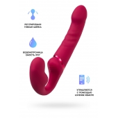 Малиновый безремневой страпон Lapis - 23 см. - Lovense - купить с доставкой в Новокуйбышевске